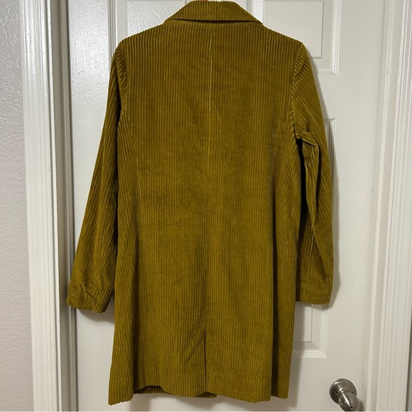 Missoni For Target Ochre Yellow Corduroy Trench Coat Jacket Size M - Picture 2 of 12